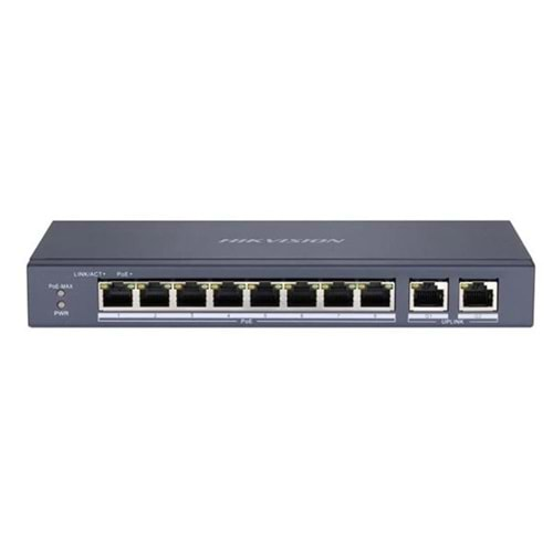 HIKVISION 8port 60w FULL PoE DS-3E0310P-E/M 10/100 Yönetilemez Switch Metal