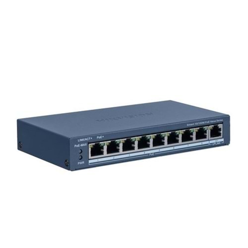 HIKVISION 8port 60w FULL PoE DS-3E1309P-EI/M 10/100 1X SFP Yönetilemez Switch Metal