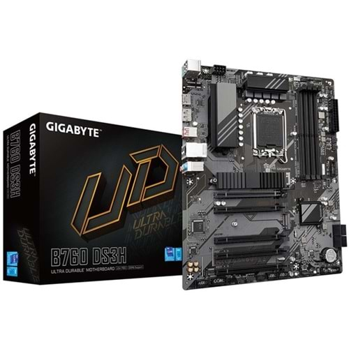 GIGABYTE B760 DS3H DDR5 HDMI DP 1700p mATX Anakart