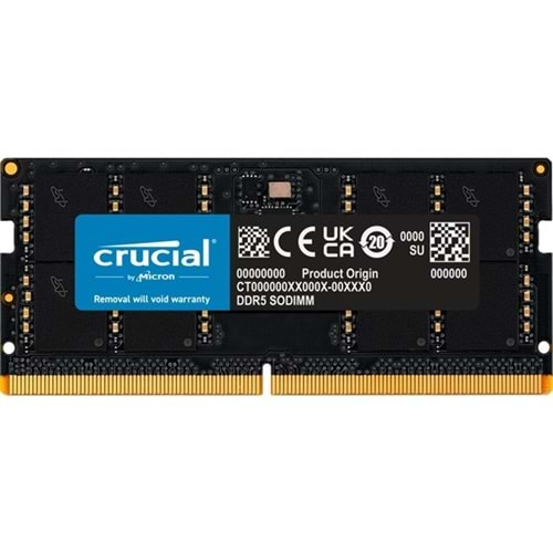 CRUCIAL 32GB DDR5 5600MHZ CL46 NOTEBOOK RAM VALUE CT32G56C46S5