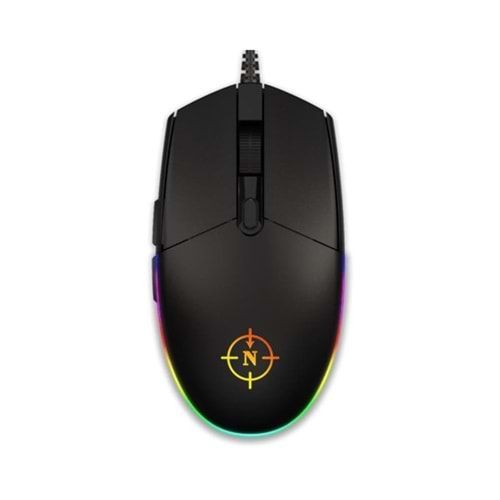 NORTH Combat 3200dpi Gaming Siyah Mouse RGB