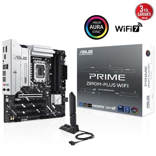 ASUS PRIME Z890M-PLUS WIFI-7 DDR5 HDMI DP PCIE 5.0 1851p mATX