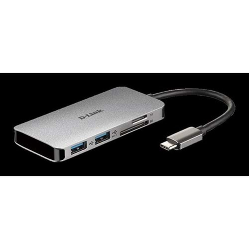 D-LINK DUB-C106 0.15metre TYPE-C - HDMI_USB 3.0 Çevirici Adaptör 4K-60Hz/100W