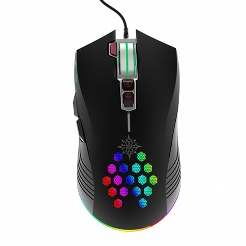 INCA IMG-047T USB RGB Led Aydınlatmalı 7200dpi Gaming Optic Siyah Mouse