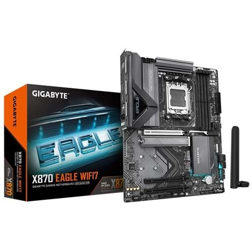 GIGABYTE X870 EAGLE WIFI7 DDR5 HDMI DP PCIE 5.0 AM5 ATX