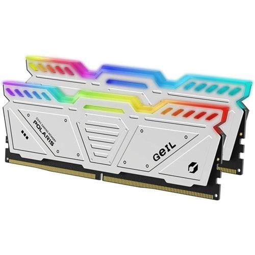 GEIL 32GB (2X 16GB) DDR5 4800MHZ CL42 DUAL KIT PC RAM POLARIS GAOW532GB4800C40DC BEYAZ
