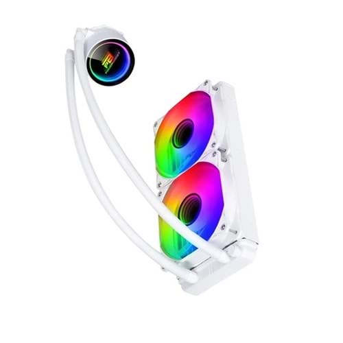 POWERBOOST 240mm DEEP PB-LCS-PI240-W ARGB Sıvı Soğutmalı AM5-1851p İşlemci Fanı Beyaz POWERBOOST 240mm DEEP PB-LCS-PI240-W ARGB Sıvı Soğutmalı AM5-1851p İşlemci Fanı Beyaz