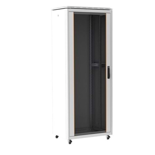 AGER 36U 600x600mm Dikili Tip Beyaz Kabinet Vega Cam Kapak