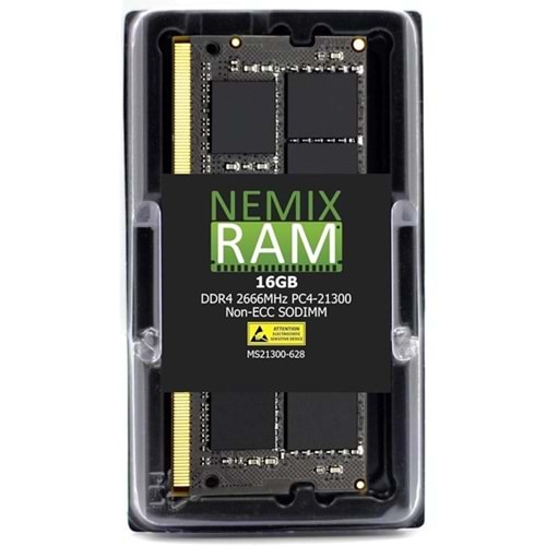 NEMIXRAM 16GB DDR4 2666MHZ ECC NOTEBOOK RAM VALUE