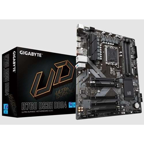 GIGABYTE B760 DS3H DDR4 HDMI TYPE-C DP PCIe 16X v4.0 1700p mATX 5-PCIE SLOT