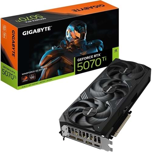 GIGABYTE RTX5070TI 16GB WINDFORCE OC SFF GV-N507TWF3OC-16GD GDDR7 256bit HDMI DP PCIe 5.0