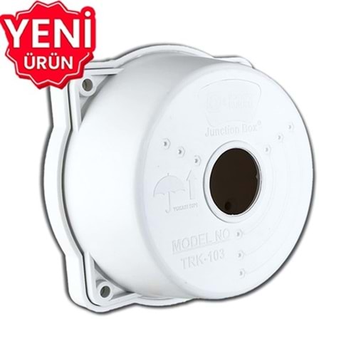 TRK TRK-103 Mini Yuvarlak Kamera Kutusu (Beyaz)