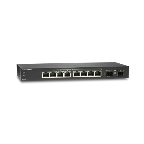 SONICWALL SWS12-8 02-SSC-2462 8 PORT 2 PORT SFP GIGABIT L2 YÖNETİLEBİLİR SWITCH