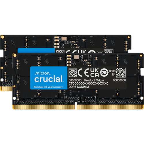 CRUCIAL 96GB (2X 48GB) DDR5 5600MHZ NOTEBOOK RAM VALUE CT2K48G56C46S5 