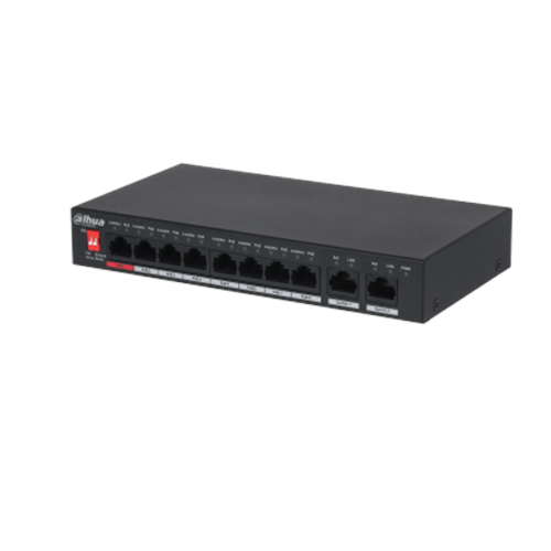 DAHUA 8port PoE 96w Gigabit Yönetilemez Switch DH-PFS3010-8ET-96