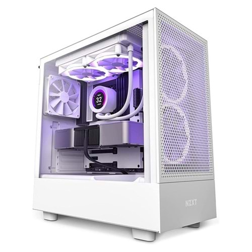 NZXT H5 Flow Edition CC-H51FW-01 Gaming Mid-Tower PC Kasası Beyaz