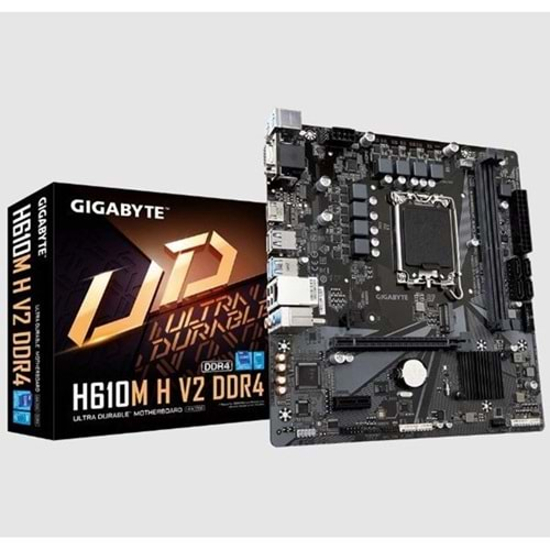 GIGABYTE H610M H V2 DDR4 M2 PCIe NVME HDMI PCIe 16X v4.0 1700p mATX