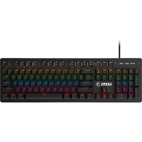 MSI GG FORCE GK300 Red Mekanik Red Swicth Rgb Gaming Klavye