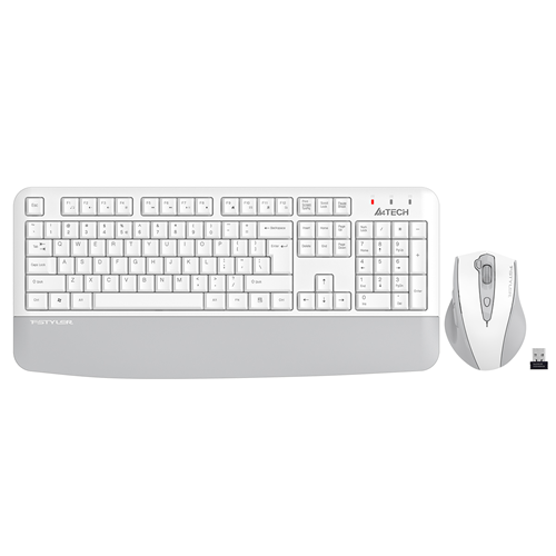 A4TECH FG2500S PLUS Kablosuz Q Trk Beyaz Klavye - Mouse Set