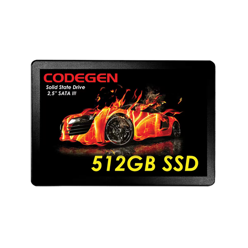 CODEGEN 512GB CDG-512GB-SSD25 560- 500MB/s SSD SATA-3 Disk 