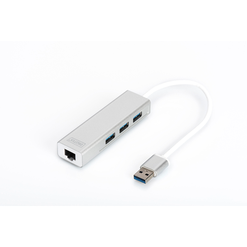 DIGITUS Gigabit USB 3.0 Ethernet Çoklayıcı Hub (DA-70250-1)