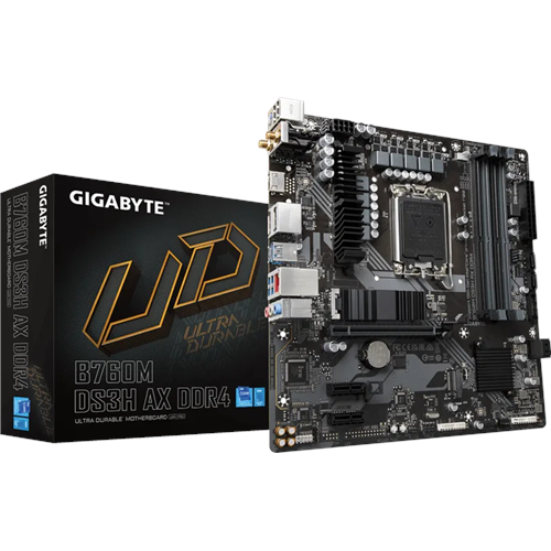 GIGABYTE B760M DS3H AX WIFI6E DDR4 HDMI TYPE-C DP PCIE 4.0 1700p mATX