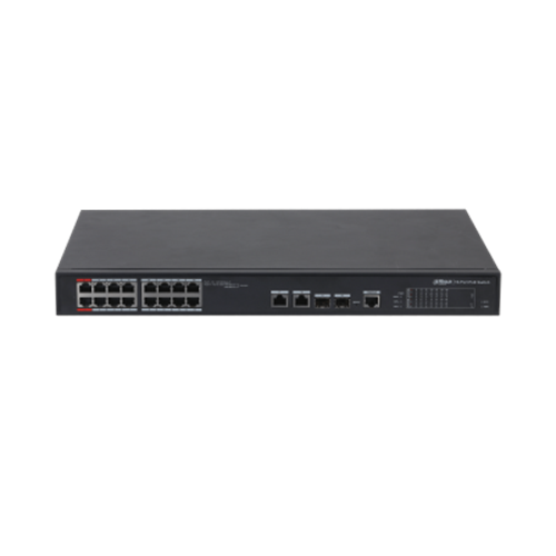 DAHUA 16port 240w FULL PoE PFS4218-16ET-240-V2 GIGABIT 2X SFP Yönetilebilir Switch 