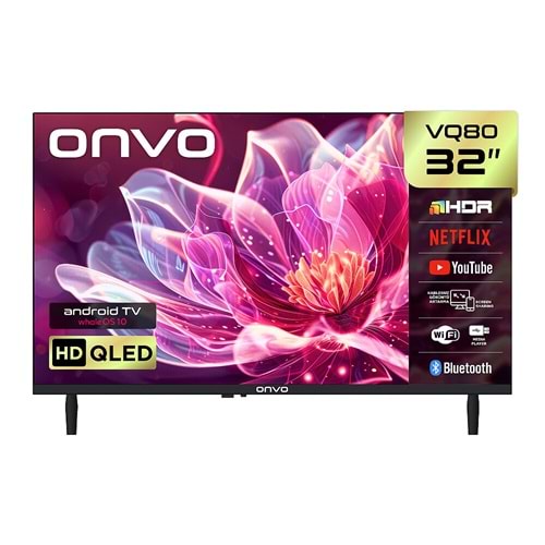 ONVO 32VQ80F2HA 32'' 82 Ekran Uydu Alıcılı HD Ready WhaleOS QLED TV