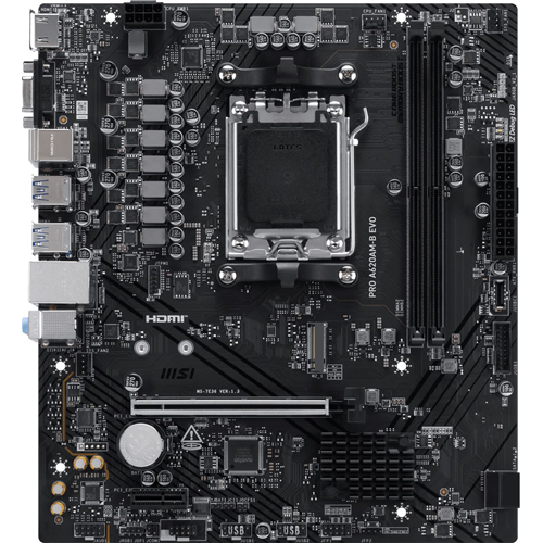 MSI PRO A620AM-B EVO DDR5 HDMI PCIE 4.0 AM5 mATX