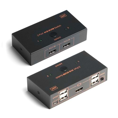 DARK DK-AC-KVMHD01 2-HDMI 4-USB KVM SWITCH 4K/30 Hz