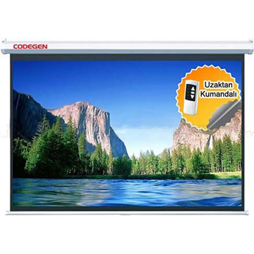 CODEGEN EX30 300x225 Motorlu Projeksiyon Perdesi