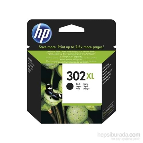 Hp F6u68ae Sıyah Kartus No:302 Xl