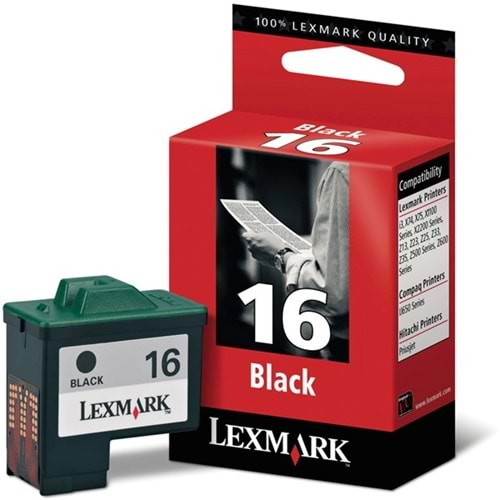 Lexmark 10N0016e Sıyah Kartus No:16