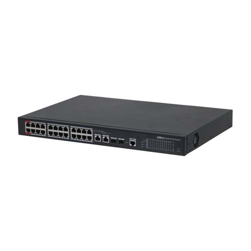 DAHUA 24port PFS4226-24ET-240-V3 10/100 2-SFP GIGABIT 240W FULL POE YÖNETİLEBİLİR SWITCH DAHUA 24port PFS4226-24ET-240-V3 10/100 2-SFP GIGABIT 240W FULL POE YÖNETİLEBİLİR SWITCH