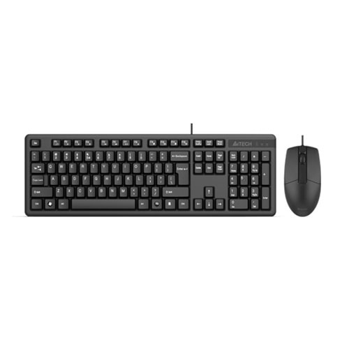 A4 TECH Q TRK KK-3330 Multimedya Siyah Q Klavye+Mouse Set