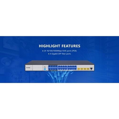 FOREDGE 24port S5700-24GP-4FR GIGABIT 4-SFP LAYER3 YÖNETİLEBİLİR SWITCH