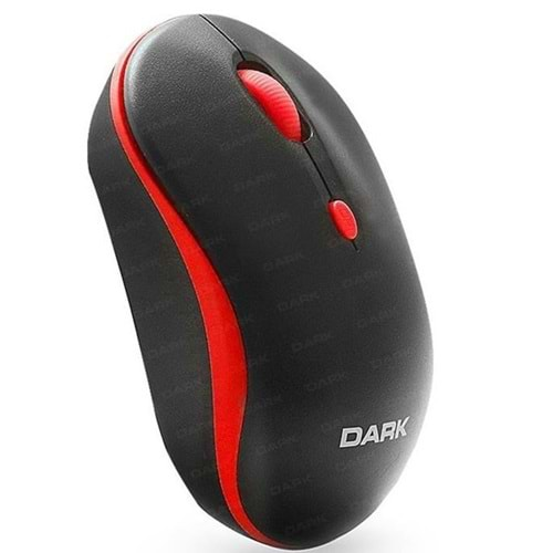 DARK DK-AC-MSW100R Nano Alıcılı Kablosuz 2.4Ghz Siyah-Kırmızı Mouse