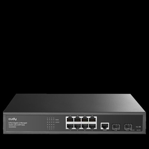 CUDY GS2008S2 8 Port Gigabit 2-SFP Yönetilebilir Switch