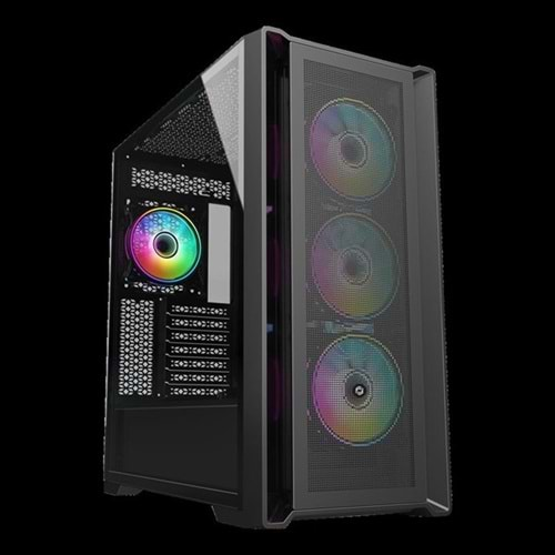 FRISBY 850W 80+ FC-9445G 4-RGB FANLI GAMING MID-TOWER PC KASASI