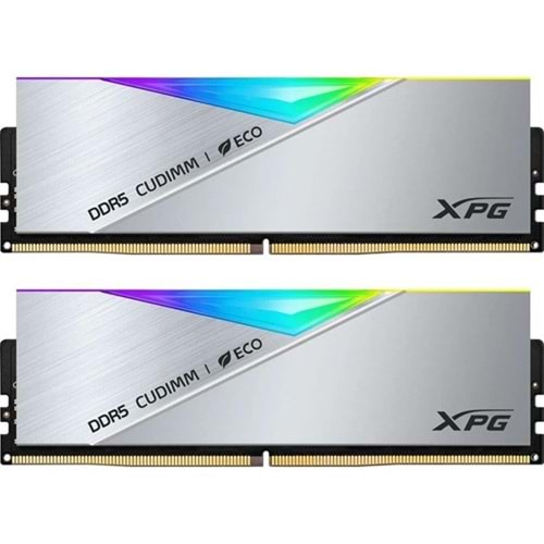 XPG 48GB (2X 24GB) DDR5 8800MHZ CL42 RGB DUAL KIT CUDIMM LANCER SILVER AX5CU8800C4224G-DCLACRSG