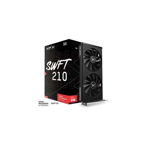 XFX 8GB RX7600 SPEEDSTER SWFT 210 EX-RX-76PMBABFY GDDR6 128Bit PCIE 4.0