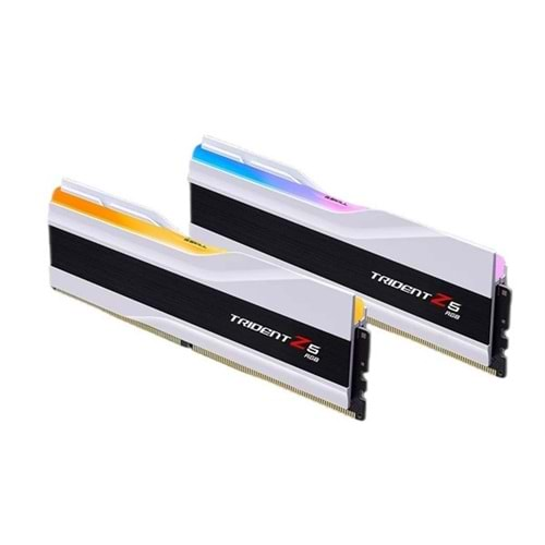 GSKILL 64GB (2X 32GB) DDR5 6000MHZ CL32 DUAL KIT RGB PC RAM TRIDENT Z5 F5-6000J3636F32GX2-TZ5RW BEYAZ