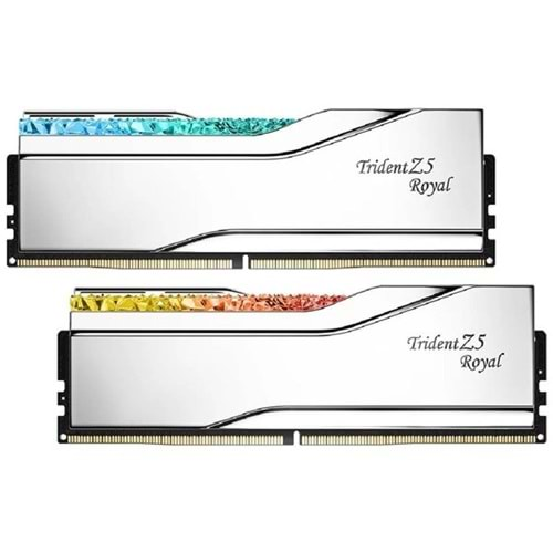 GSKILL 32GB (2X 16GB) DDR5 6400MHZ CL32 RGB DUAL KIT PC RAM TZ5 ROYAL SILVER F5-6400J3239G16GX2-TR5S