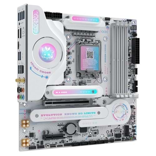 MAXSUN İCraft B860M CROSS PRO WIFI DDR5 HDMI-DP TYPEC PCIE 5.0 1851P MATX BEYAZ