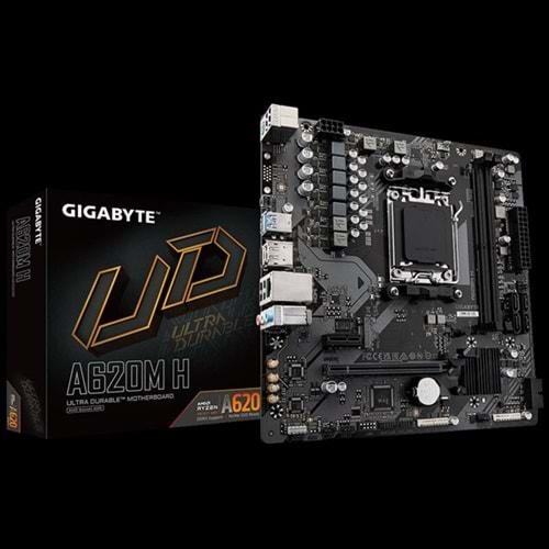 GIGABYTE A620M-H DDR5 HDMI PCIe 16X v4.0 AM5 mATX	