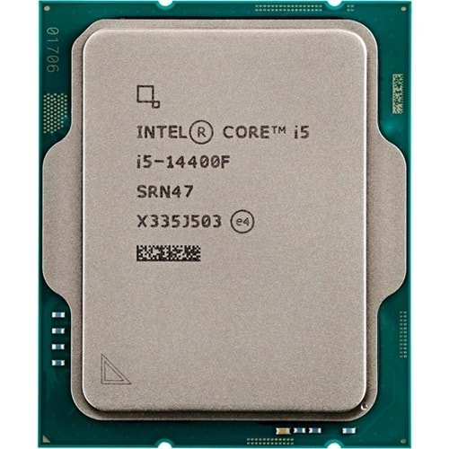 INTEL CORE i5 14400F 29.5MB 10çekirdekli VGA YOK 1700p 65w Kutusuz+Fansız