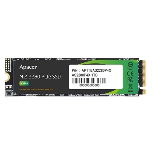 APACER 1TB AP1TBAS2280P4X-1 2100-1700MBP/s M2 NVME GEN3 DİSK