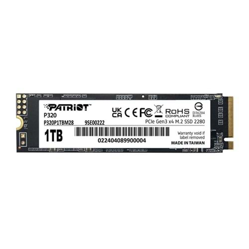 PATRIOT 1TB P320 P320P1TBM28 3000- 2200MB/s M2 GEN3 Disk