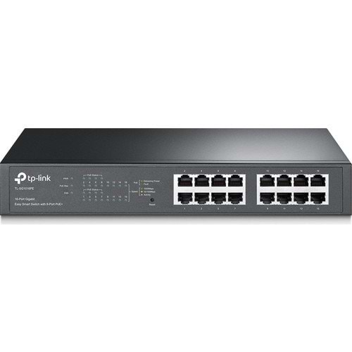 TP-LINK 16-PORT TL-SG1016PE GIGABIT YÖNETİLEBİLİR 150W 8-PORT POE SWITCH