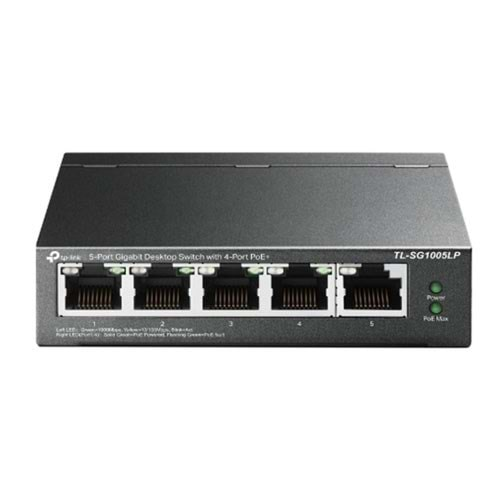 TP-LINK 5port TL-SG1005LP Gigabit 4port PoE 47.5w Yönetilemez Switch